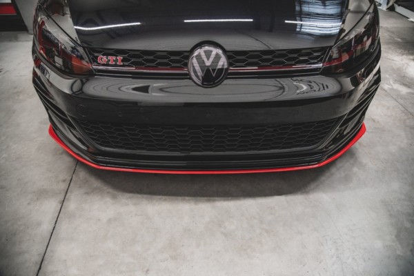 MAXTON DESIGN - Spoiler pod Predný náraznik   VW Golf 7 GTI TCR , RED – Obrázok 5