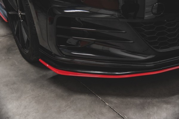 MAXTON DESIGN - Spoiler pod Predný náraznik   VW Golf 7 GTI TCR , RED – Obrázok 8
