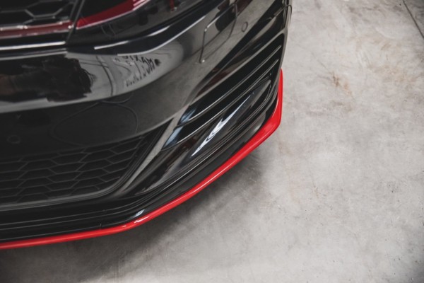 MAXTON DESIGN - Spoiler pod Predný náraznik   VW Golf 7 GTI TCR , RED – Obrázok 9