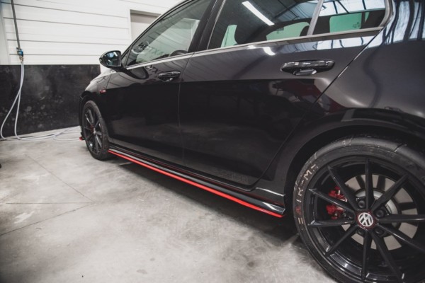 MAXTON DESIGN - Lišty pod prahy VW Golf 7 GTI TCR , RED – Obrázok 5