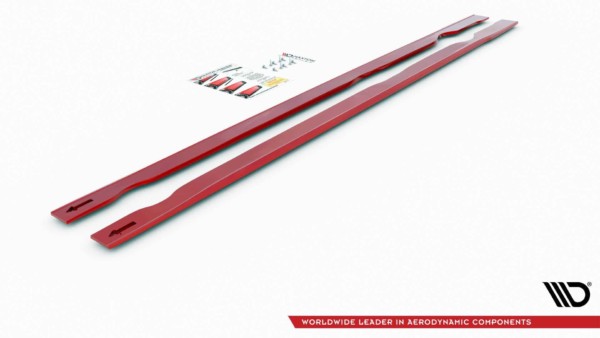 MAXTON DESIGN - Lišty pod prahy VW Golf 7 GTI TCR , RED – Obrázok 12