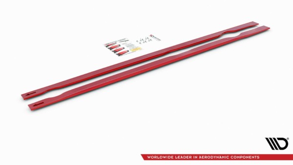 MAXTON DESIGN - Lišty pod prahy VW Golf 7 GTI TCR , RED – Obrázok 13