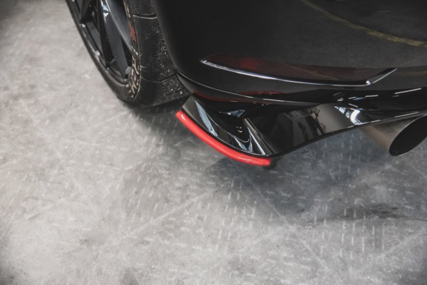 MAXTON DESIGN - Bočné difúzory zadného náraznika VW Golf 7 GTI TCR , Čierny lesk , – Obrázok 5