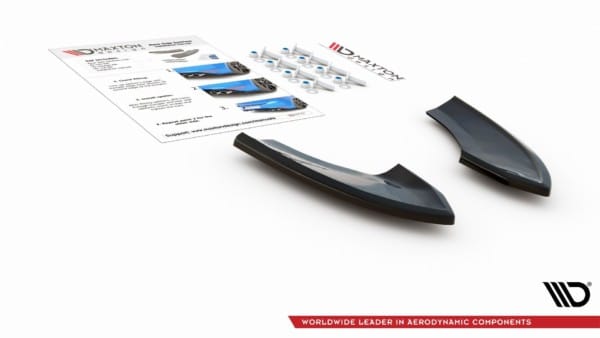MAXTON DESIGN - Bočné difúzory zadného náraznika VW Golf 7 GTI TCR , Čierny lesk , – Obrázok 10