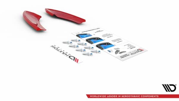 MAXTON DESIGN - Bočné difúzory zadného náraznika VW Golf 7 GTI TCR , Čierny lesk , – Obrázok 11