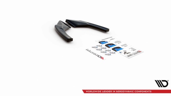 MAXTON DESIGN - Bočné difúzory zadného náraznika Volkswagen Golf 8 GTI , Čierny lesk , – Obrázok 7