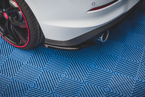 MAXTON DESIGN - Bočné difúzory zadného náraznika Volkswagen Golf 8 GTI , Čierny lesk , – Obrázok 4
