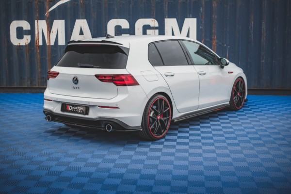 MAXTON DESIGN - Bočné difúzory zadného náraznika Volkswagen Golf 8 GTI , Čierny lesk , – Obrázok 5
