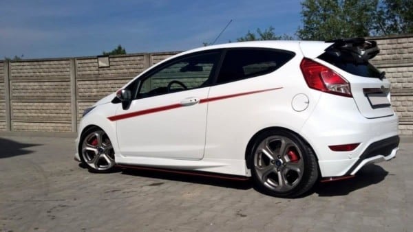 MAXTON DESIGN - Bočné difúzory zadného náraznika Ford Fiesta ST / ST-Line Mk7 FL , Čierny lesk – Obrázok 2
