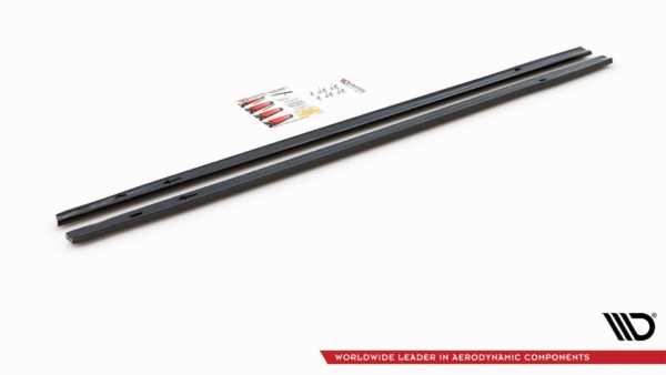 MAXTON DESIGN - Lišty pod prahy Volkswagen Golf 8 GTI , Čierny lesk – Obrázok 7