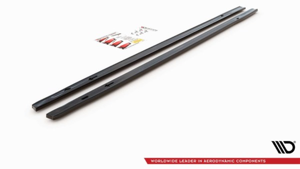 MAXTON DESIGN - Lišty pod prahy Volkswagen Golf 8 GTI , Čierny lesk – Obrázok 8