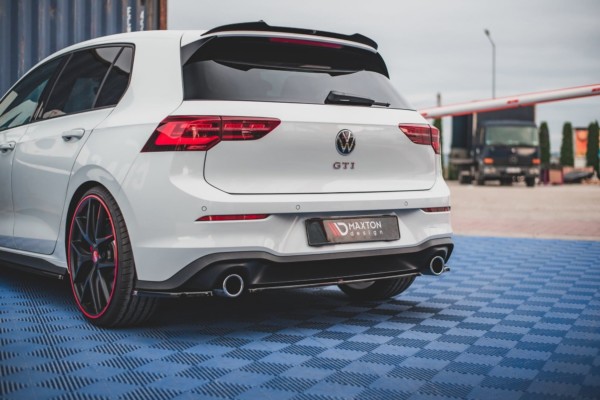 MAXTON DESIGN - Stredový spoiler pod zadný náraznik Volkswagen Golf 8 GTI , Čierny lesk – Obrázok 6