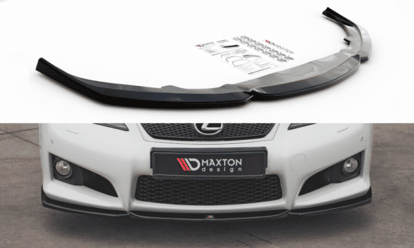 MAXTON DESIGN - Spoiler pod Predný náraznik   V.2 Lexus IS F Mk2 , Čierny lesk 


,