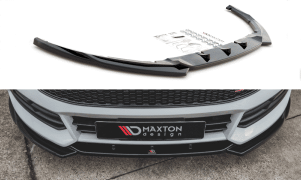 MAXTON DESIGN - Spoiler pod Predný náraznik   V.5 Ford Focus ST Mk3 Facelift , Čierny lesk