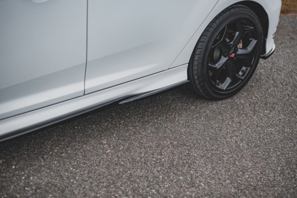 MAXTON DESIGN - Lišty pod prahy V.2 Ford Focus ST Mk3 , Čierny lesk – Obrázok 4