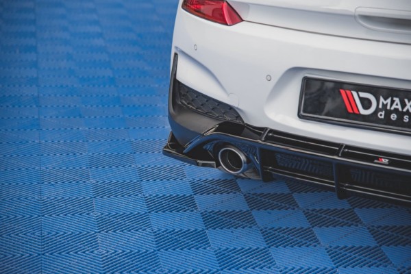 MAXTON DESIGN - Bočné difúzory zadného náraznika V.4 Hyundai I30 N Mk3 Hatchback , Čierny lesk , – Obrázok 7