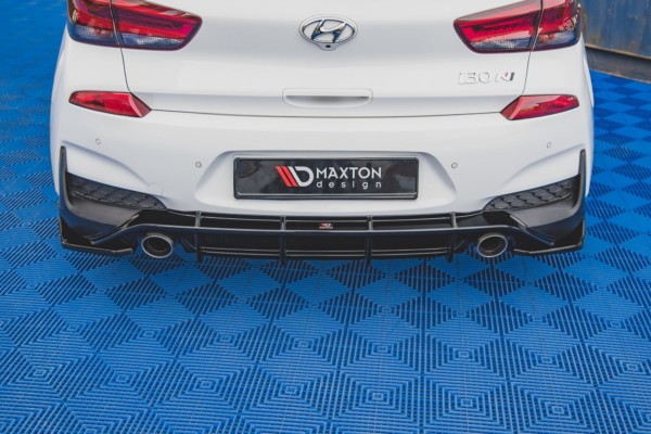 MAXTON DESIGN - Bočné difúzory zadného náraznika V.4 Hyundai I30 N Mk3 Hatchback , Čierny lesk , – Obrázok 5