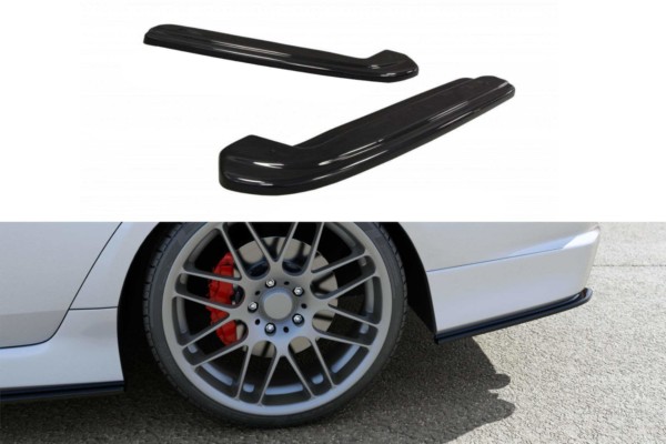 MAXTON DESIGN - Bočné difúzory zadného náraznika HONDA ACCORD VII TYPE-S , Čierny lesk