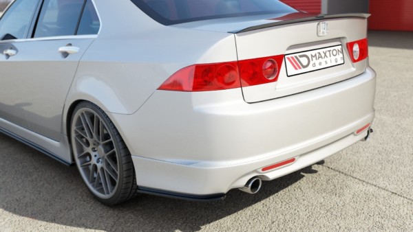 MAXTON DESIGN - Bočné difúzory zadného náraznika HONDA ACCORD VII TYPE-S , Čierny lesk – Obrázok 4