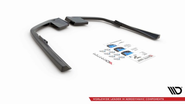 MAXTON DESIGN - Bočné difúzory zadného náraznika Volvo S60 R-Design Mk3 , Čierny lesk , – Obrázok 7