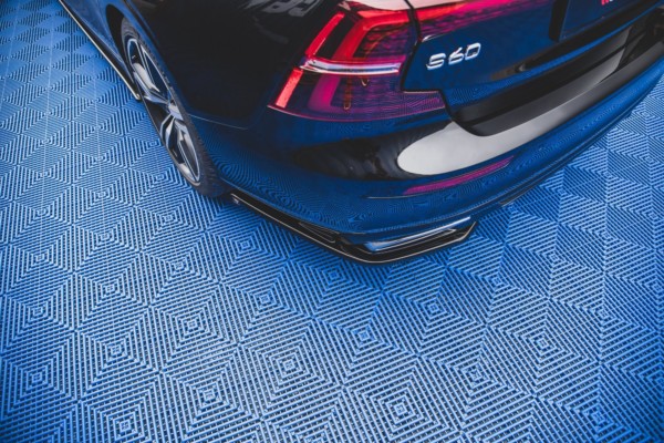 MAXTON DESIGN - Bočné difúzory zadného náraznika Volvo S60 R-Design Mk3 , Čierny lesk , – Obrázok 4