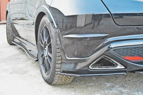 MAXTON DESIGN - Bočné difúzory zadného náraznika HONDA CIVIC VIII TYPE S/R , Čierny lesk – Obrázok 5