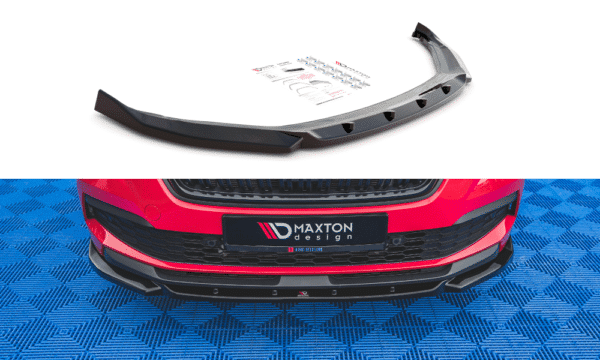 MAXTON DESIGN - Spoiler pod Predný náraznik   V.1 Skoda Kamiq , Čierny lesk 


,