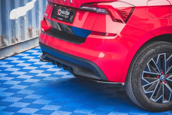 MAXTON DESIGN - Bočné difúzory zadného náraznika Skoda Kamiq , Čierny lesk , – Obrázok 3