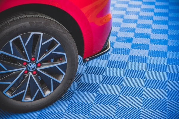 MAXTON DESIGN - Bočné difúzory zadného náraznika Skoda Kamiq , Čierny lesk , – Obrázok 5