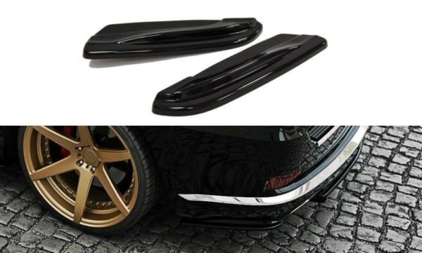 MAXTON DESIGN - Bočné difúzory zadného náraznika Jeep Grand Cherokee WK2 Summit (FACELIFT) , Čierny lesk