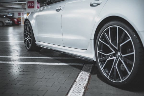 MAXTON DESIGN - Lišty pod prahy V.2 Audi RS6 C7 , Čierny lesk – Obrázok 3
