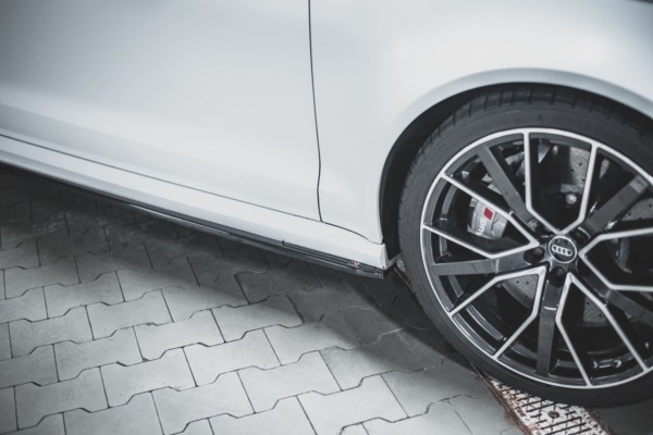 MAXTON DESIGN - Lišty pod prahy V.2 Audi RS6 C7 , Čierny lesk – Obrázok 4