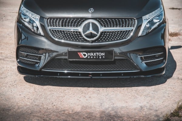 MAXTON DESIGN - Spoiler pod Predný náraznik   V.2 Mercedes-Benz V-Class AMG-Line W447 Facelift , Čierny lesk 


, – Obrázok 3