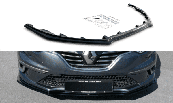 MAXTON DESIGN - Spoiler pod Predný náraznik   Renault Megane Mk.4 GT-Line , Čierny lesk