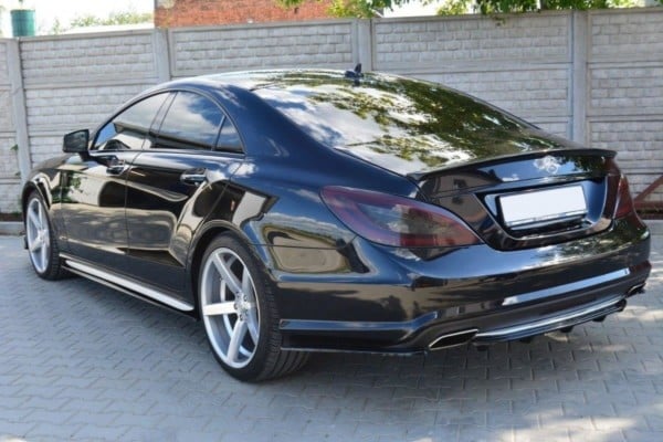 MAXTON DESIGN - Bočné difúzory zadného náraznika MERCEDES CLS C218 AMG LINE , Čierny lesk – Obrázok 3