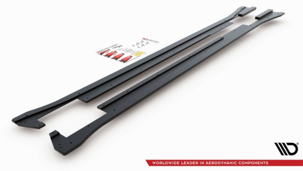 MAXTON DESIGN - Racing Durability Lišty pod prahy Volkswagen Arteon R-Line , Black – Obrázok 7