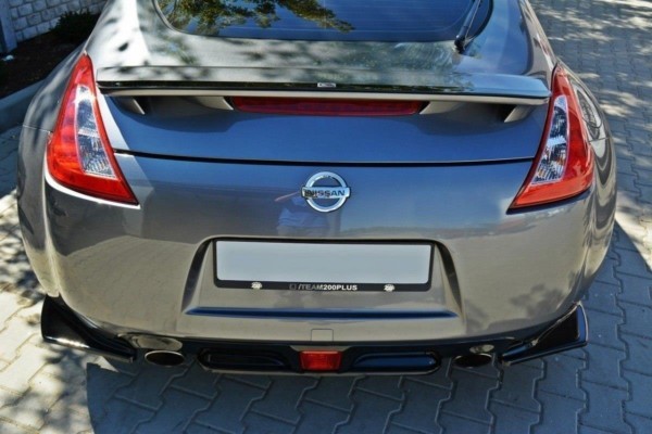 MAXTON DESIGN - Bočné difúzory zadného náraznika Nissan 370Z , Čierny lesk – Obrázok 4
