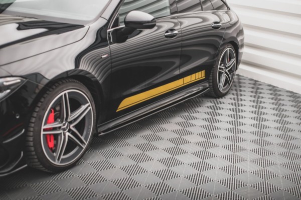 MAXTON DESIGN - Lišty pod prahy Mercedes-AMG CLA 35 / 45 C118 , Čierny lesk – Obrázok 3