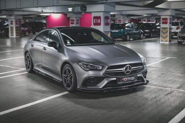 MAXTON DESIGN - Lišty pod prahy Mercedes-AMG CLA 35 / 45 C118 , Čierny lesk – Obrázok 4