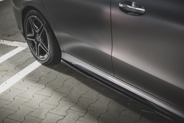 MAXTON DESIGN - Lišty pod prahy Mercedes-AMG CLA 35 / 45 C118 , Čierny lesk – Obrázok 6