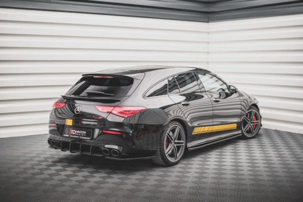 MAXTON DESIGN - Lišty pod prahy Mercedes-AMG CLA 35 / 45 C118 , Čierny lesk – Obrázok 2