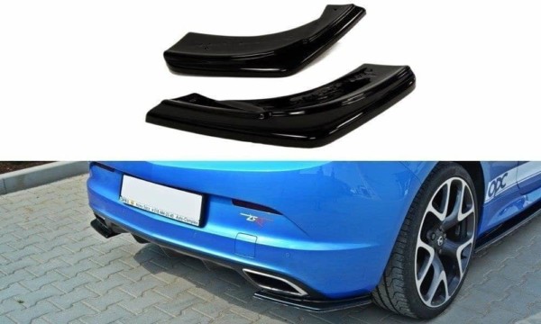 MAXTON DESIGN - Bočné difúzory zadného náraznika OPEL ASTRA J OPC / VXR , Čierny lesk