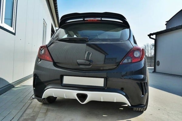 MAXTON DESIGN - Bočné difúzory zadného náraznika OPEL CORSA D OPC / VXR , Čierny lesk – Obrázok 4