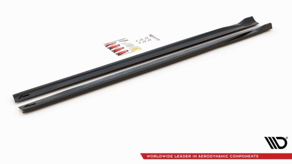 MAXTON DESIGN - Lišty pod prahy Mercedes-AMG A 45 S W177 , Čierny lesk – Obrázok 6