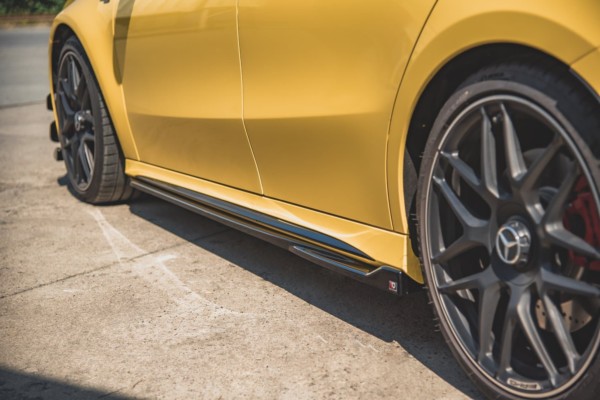 MAXTON DESIGN - Lišty pod prahy Mercedes-AMG A 45 S W177 , Čierny lesk – Obrázok 4