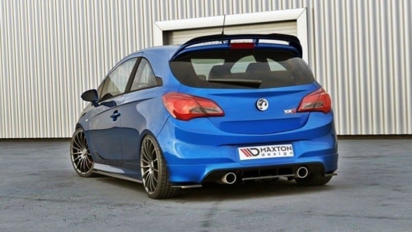 MAXTON DESIGN - Bočné difúzory zadného náraznika OPEL CORSA E OPC / VXR , Čierny lesk