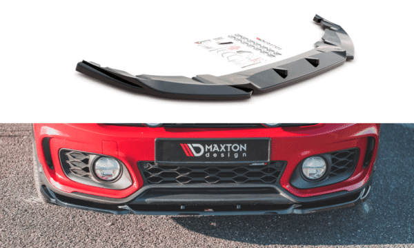MAXTON DESIGN - Spoiler pod Predný náraznik   V.2 Mini Countryman Mk2 F60 JCW , Čierny lesk 


,