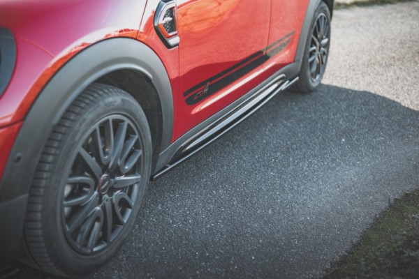 MAXTON DESIGN - Lišty pod prahy Mini Countryman Mk2 F60 JCW , Čierny lesk – Obrázok 3