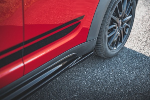 MAXTON DESIGN - Lišty pod prahy Mini Countryman Mk2 F60 JCW , Čierny lesk – Obrázok 4
