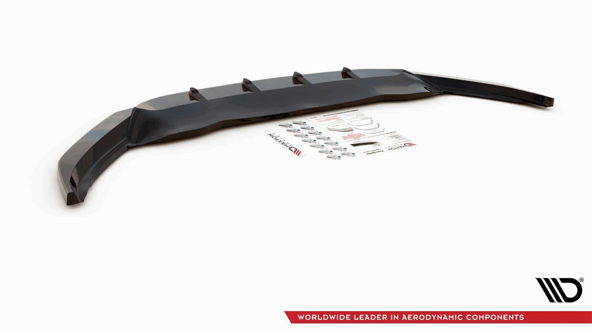 MAXTON DESIGN - Spoiler pod Predný náraznik V.1 Volkswagen Passat B8 , Čierny lesk , – Obrázok 6